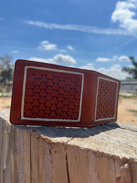 Mens Tooled Wallet | Cartera Cincelada para Hombre